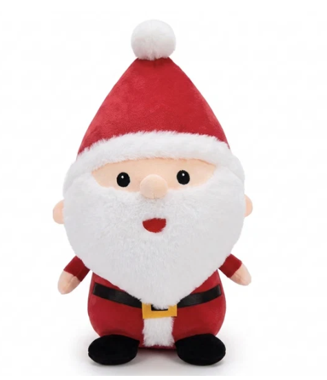 Santa Clause Plush Dog Toy